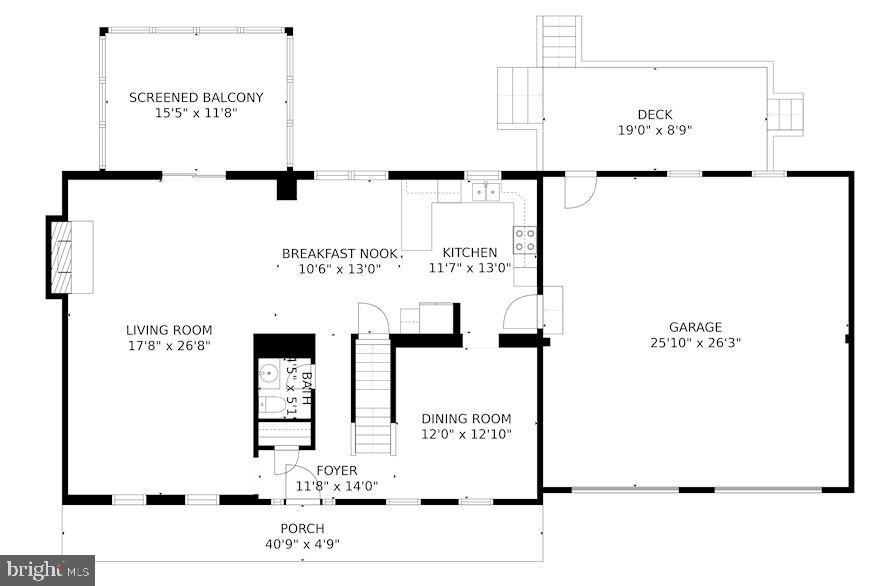 17 Cedar Drive Sterling, VA 20164 - Photo 47 of 49 Main level floorplan