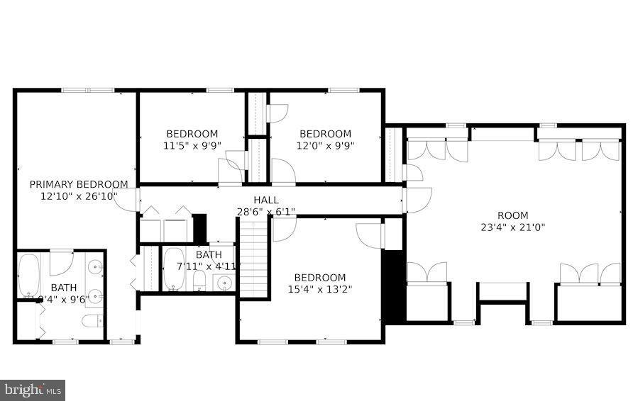 17 Cedar Drive Sterling, VA 20164 - Photo 49 of 49 Bedroom level floorplan