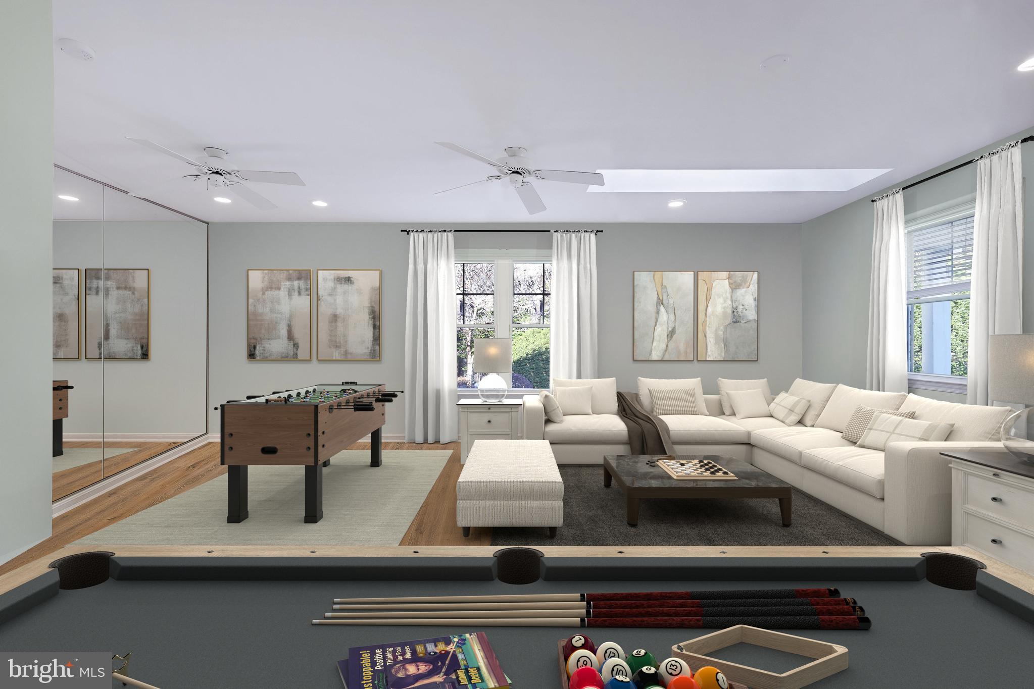 2100 Post Road Vienna, VA 22181 - Photo 33 of 72 VIRTUALLY STAGED PHOTO OF REC ROOM