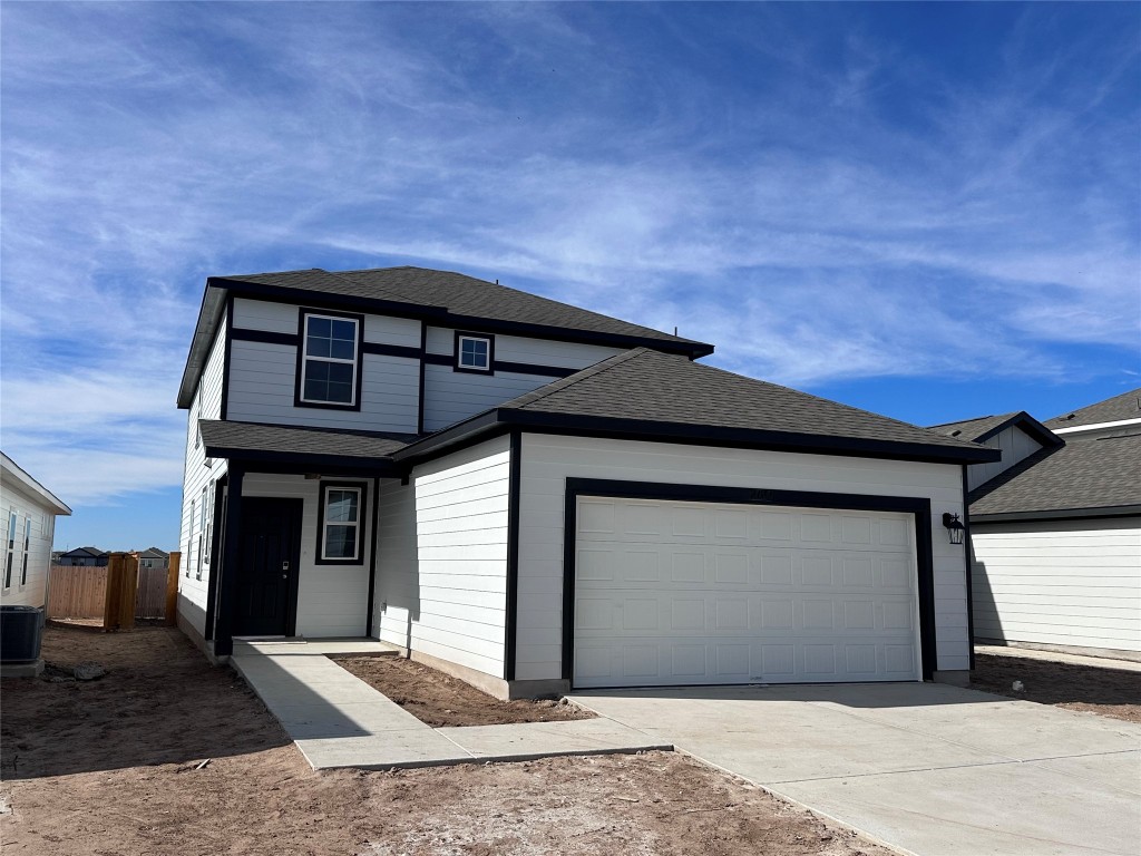 a front view of a house