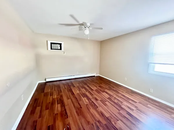 wooden floor in a room
