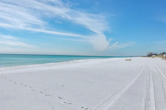 a view of beach and ocean