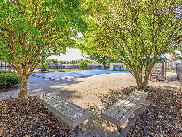 a view of a tall buildings