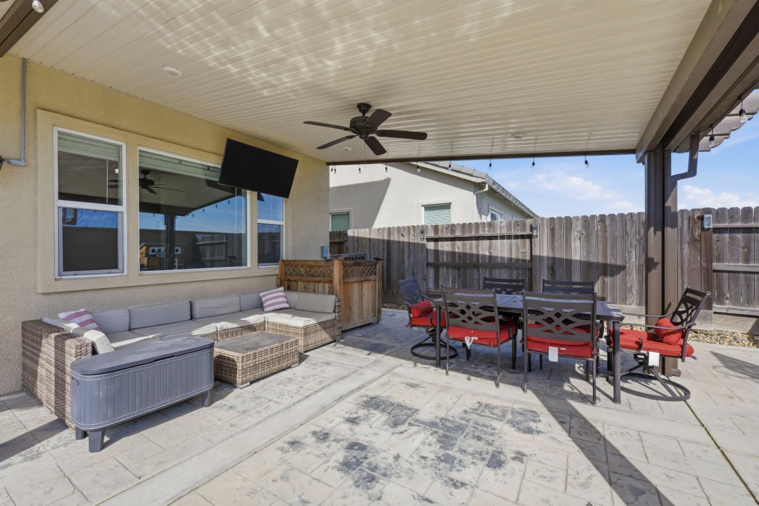 2012 Van Ruiten Drive Lodi, CA 95242 - Photo 40 of 48 a bed room with furniture and a flat screen tv