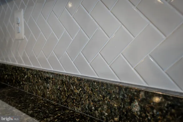 a kitchen with granite countertop lots of counter top space