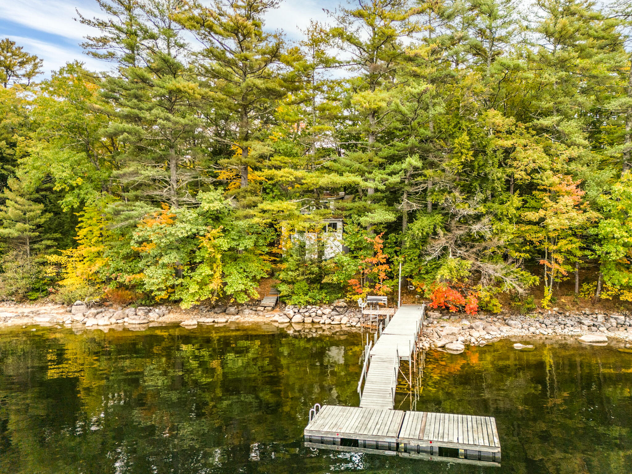 181 Sebago Haven Road Casco, ME 04015 - Photo 24 of 33 Great dock for swimming and boating