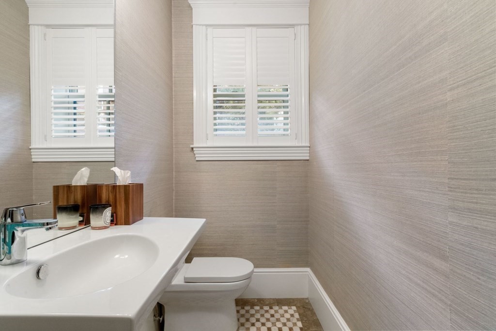 34 Dwight Street, Unit 1 Boston, MA 02118 - Photo 19 of 40 a bathroom with a sink a toilet and a window