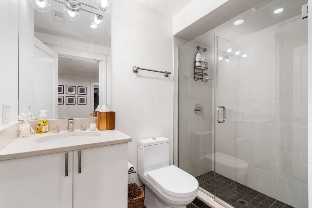 34 Dwight Street, Unit 1 Boston, MA 02118 - Photo 31 of 40 a bathroom with a sink a toilet and shower