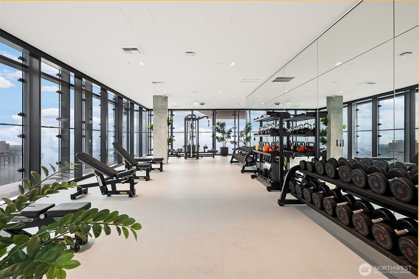 300 Virginia Street, Unit 3103 Seattle, WA 98101 - Photo 30 of 36 a view of a room with gym equipment