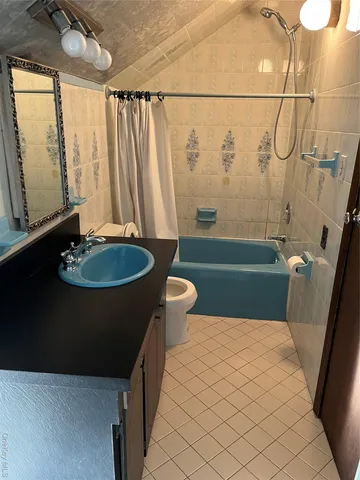 a bathroom with a sink a toilet a mirror and shower