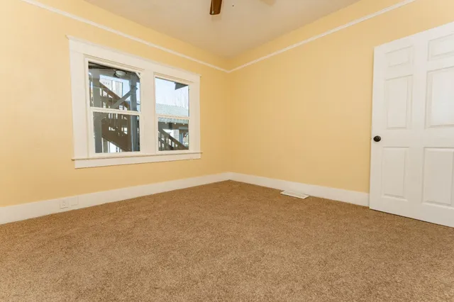 a view of an empty room