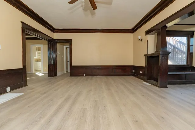 a view of an entryway of a house