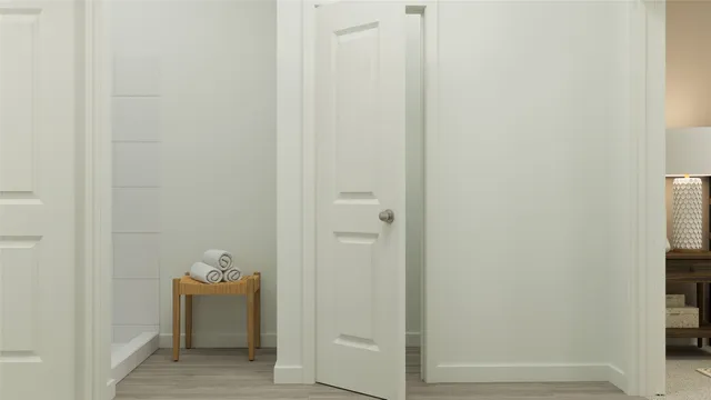 a view of bathroom with shower