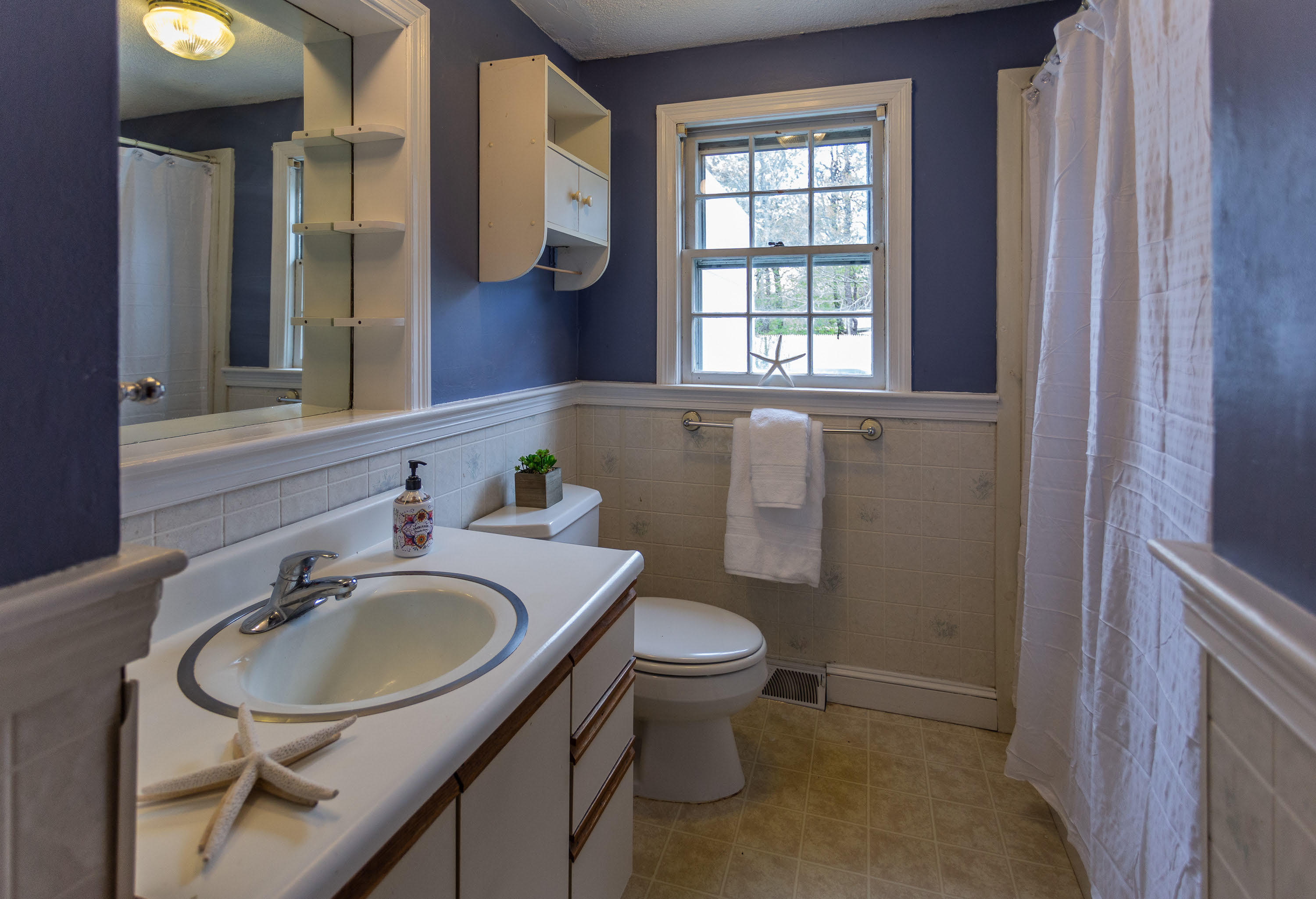 361 Megan Road Hyannis, MA 02601 - Photo 9 of 18 a bathroom with a sink a toilet and a mirror