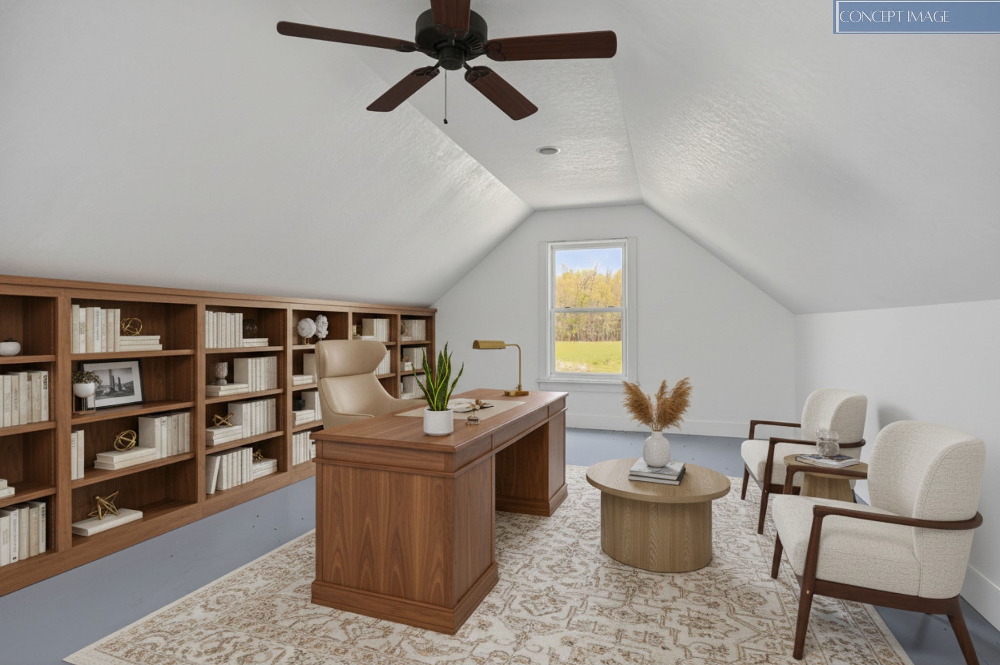 302 Ligon Street Baxter, TN 38544 - Photo 18 of 68 a living room with furniture and a book shelf