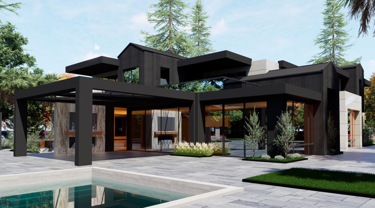 123 Stockbridge Avenue Atherton, CA 94027 - Photo 2 of 22 a front view of a house with garden