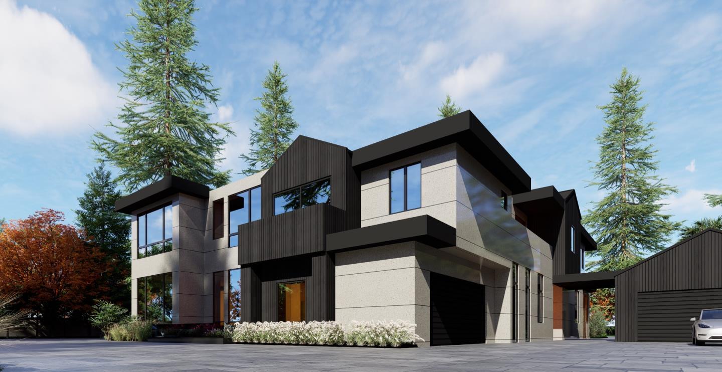 123 Stockbridge Avenue Atherton, CA 94027 - Photo 7 of 22 a front view of a house with a garden