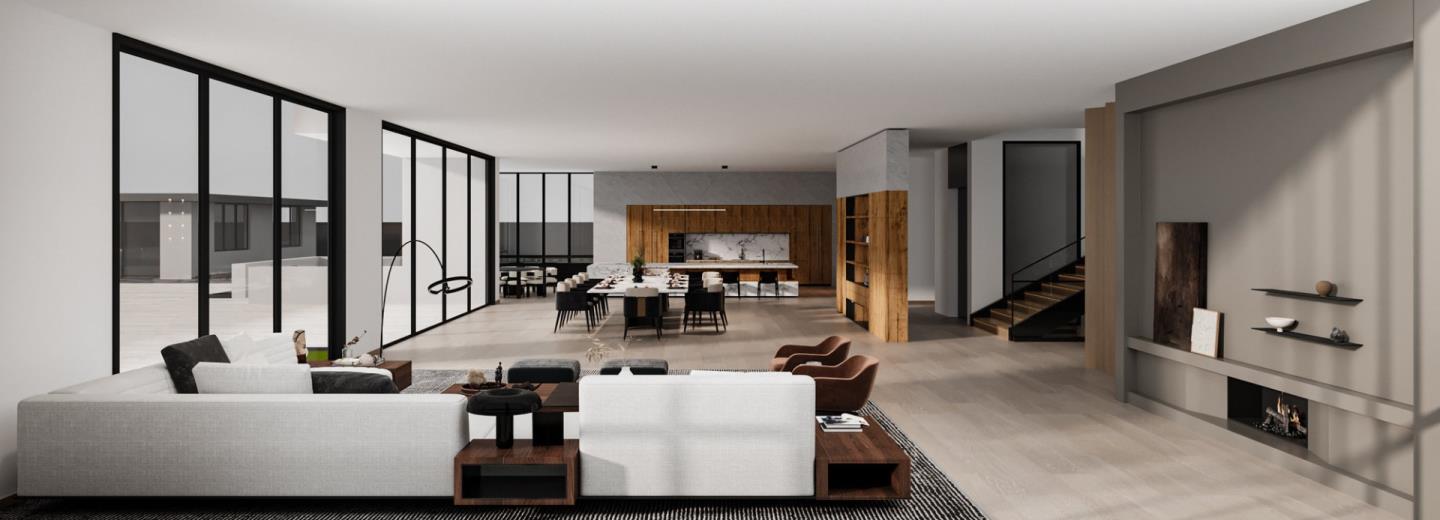 123 Stockbridge Avenue Atherton, CA 94027 - Photo 8 of 22 a living room with furniture and large windows