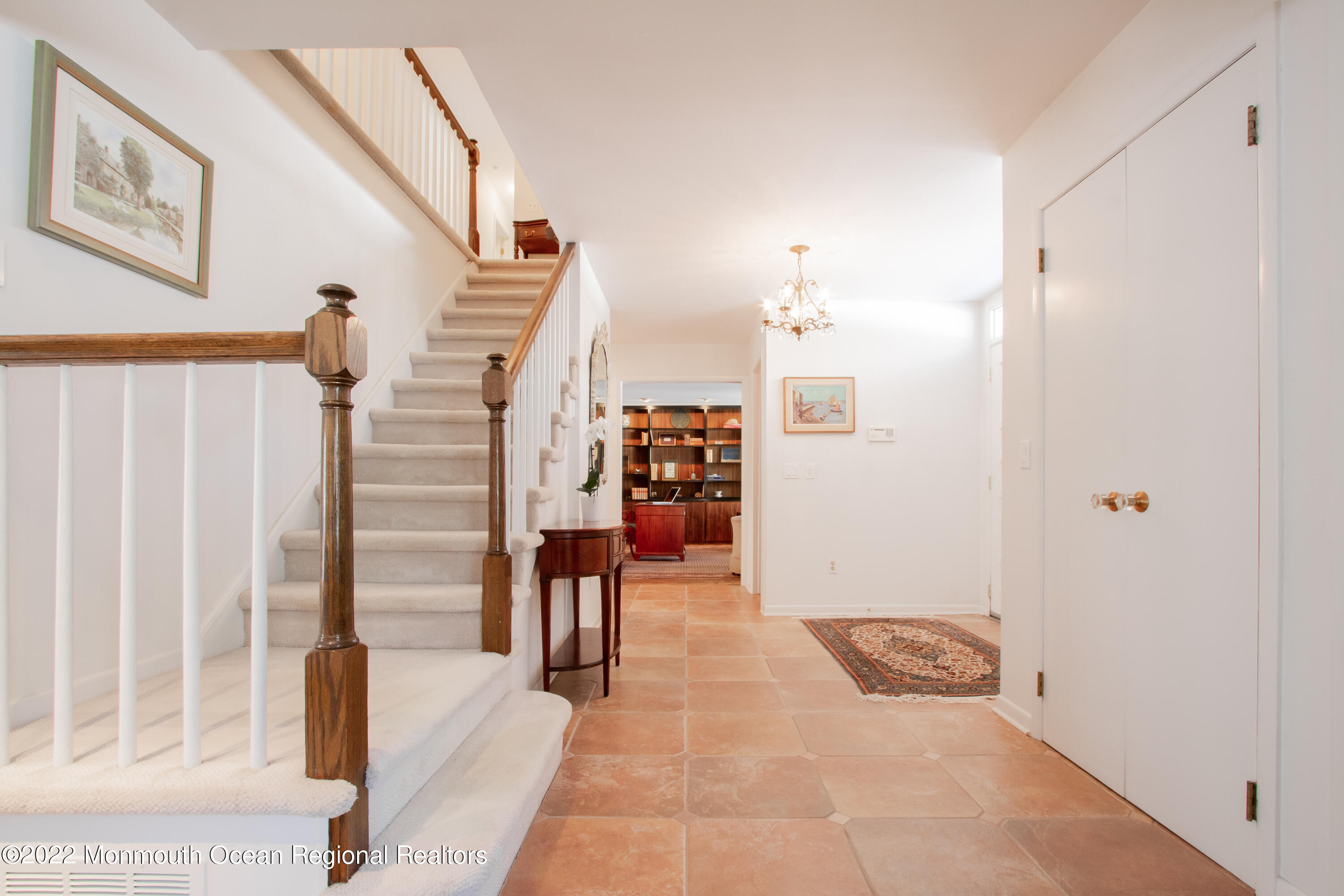2 Woods End Road Rumson, NJ 07760 - Photo 20 of 35 a view of a livingroom with furniture and stairs