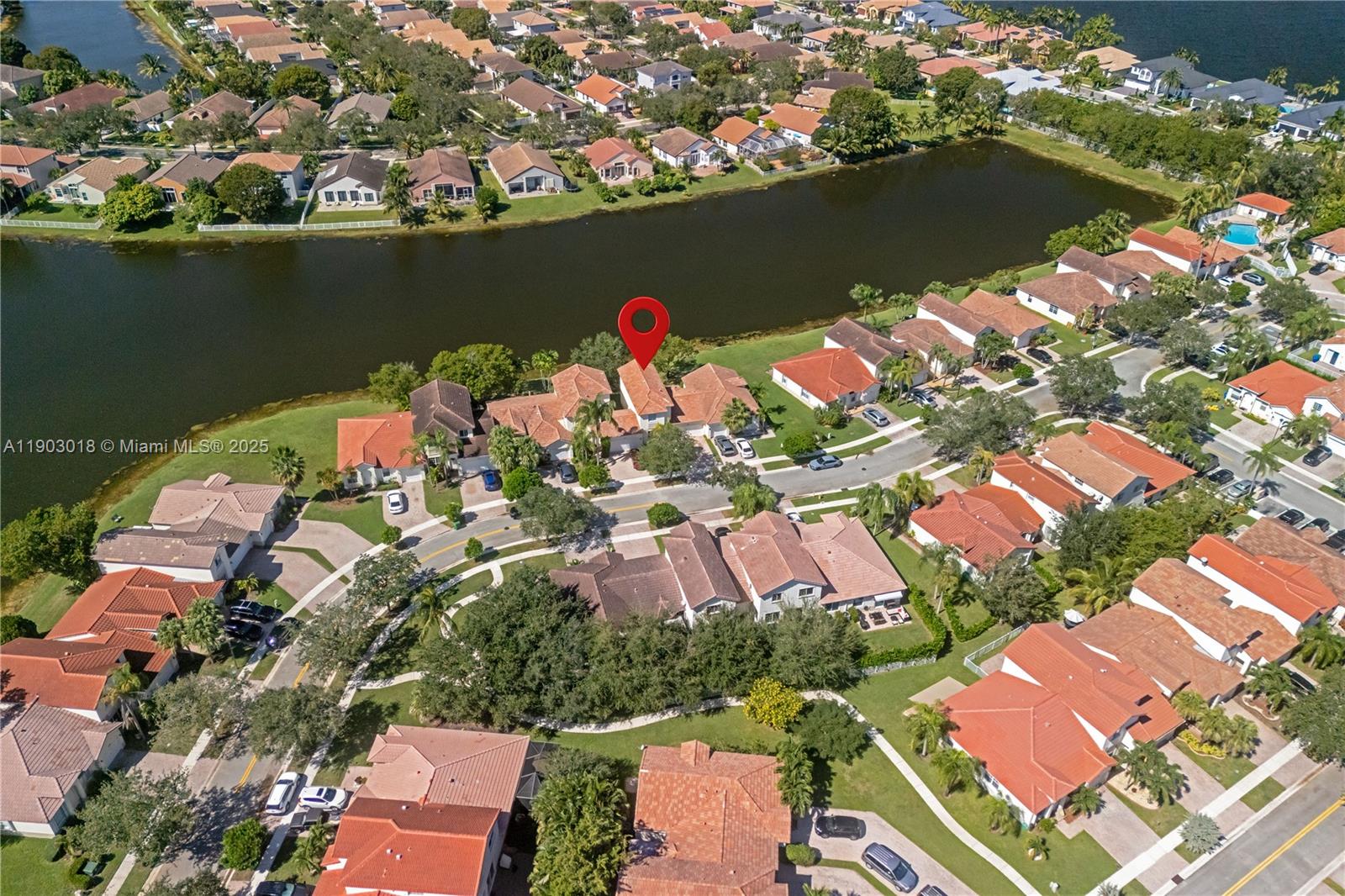 2658 Southwest 189th Avenue Miramar, FL 33029 - Photo 66 of 67 an aerial view of residential houses with outdoor space