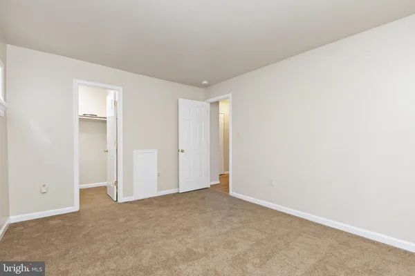 a view of an empty room