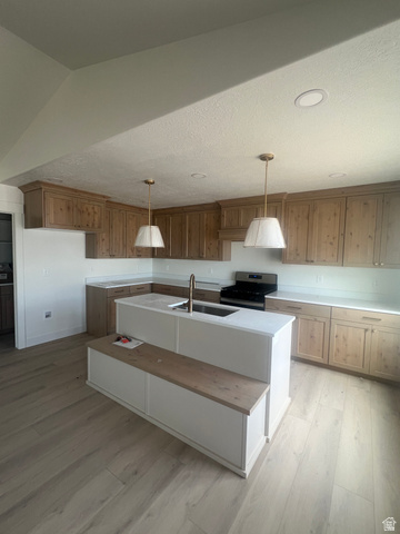 4740 West 25 North West Point, UT 84015 - Photo 3 of 15 Kitchen featuring light wood-finish flooring and extensive cabinetry