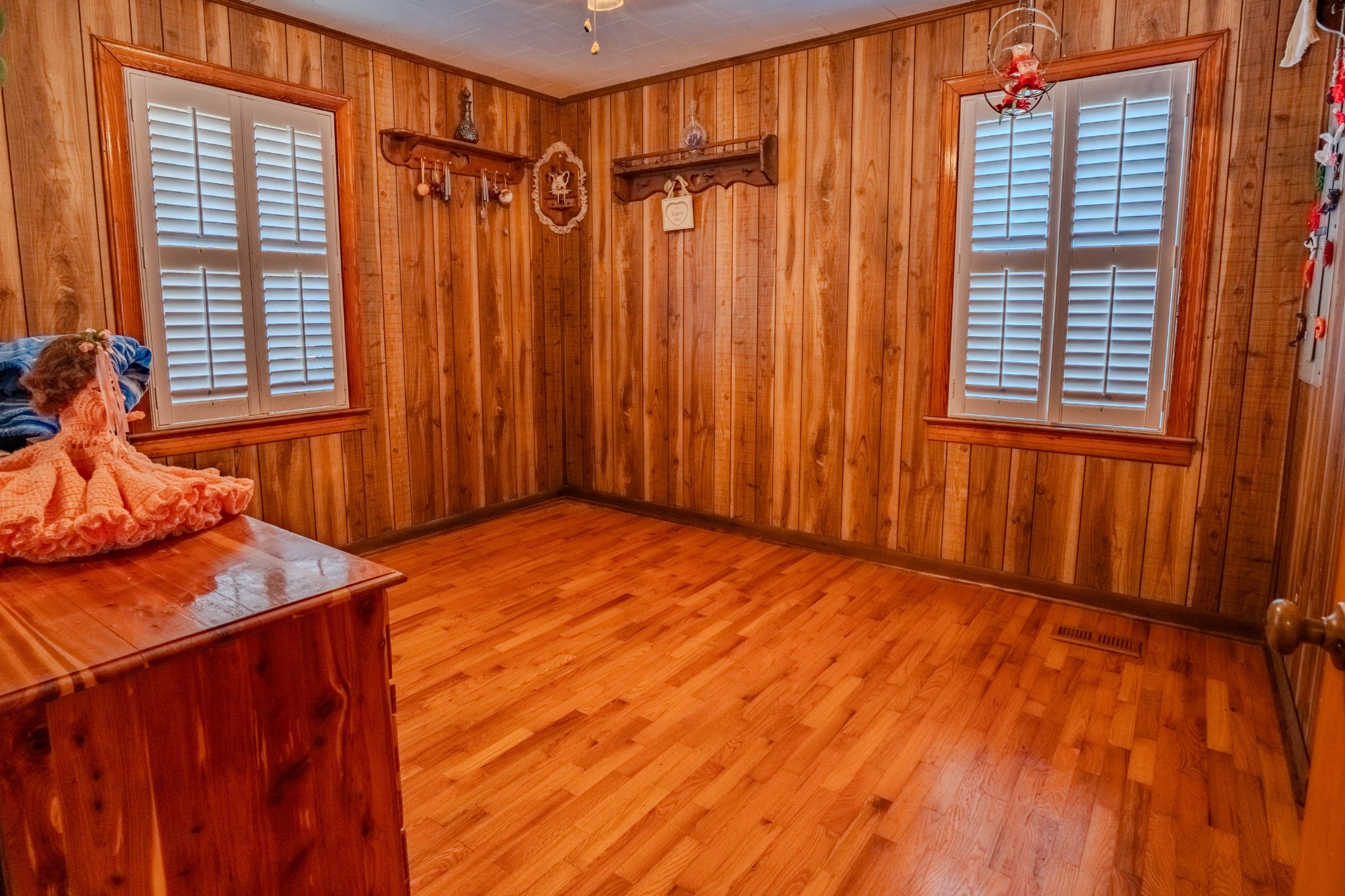 25 Peters Lane Loretto, TN 38469 - Photo 20 of 44 a view of an empty room with a window and wooden floor