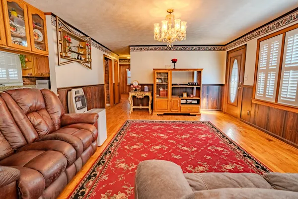 a room with musical instruments