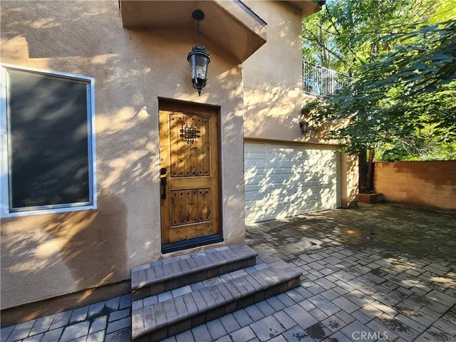 a view of a house with a door