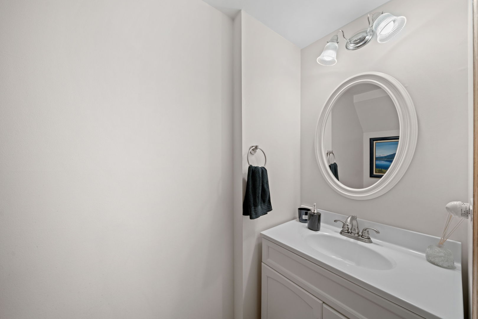 34325 North Barberry Road Round Lake, IL 60073 - Photo 11 of 21 a bathroom with a sink and a mirror