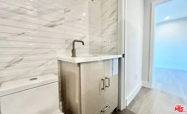 a close view of a sink and tap