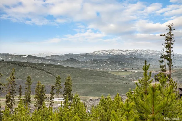 a view of a lake with a tree