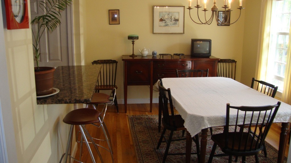 112 Jericho Road, Unit 112 Weston, MA 02493 - Photo 8 of 17 a view of a dining room with furniture and window