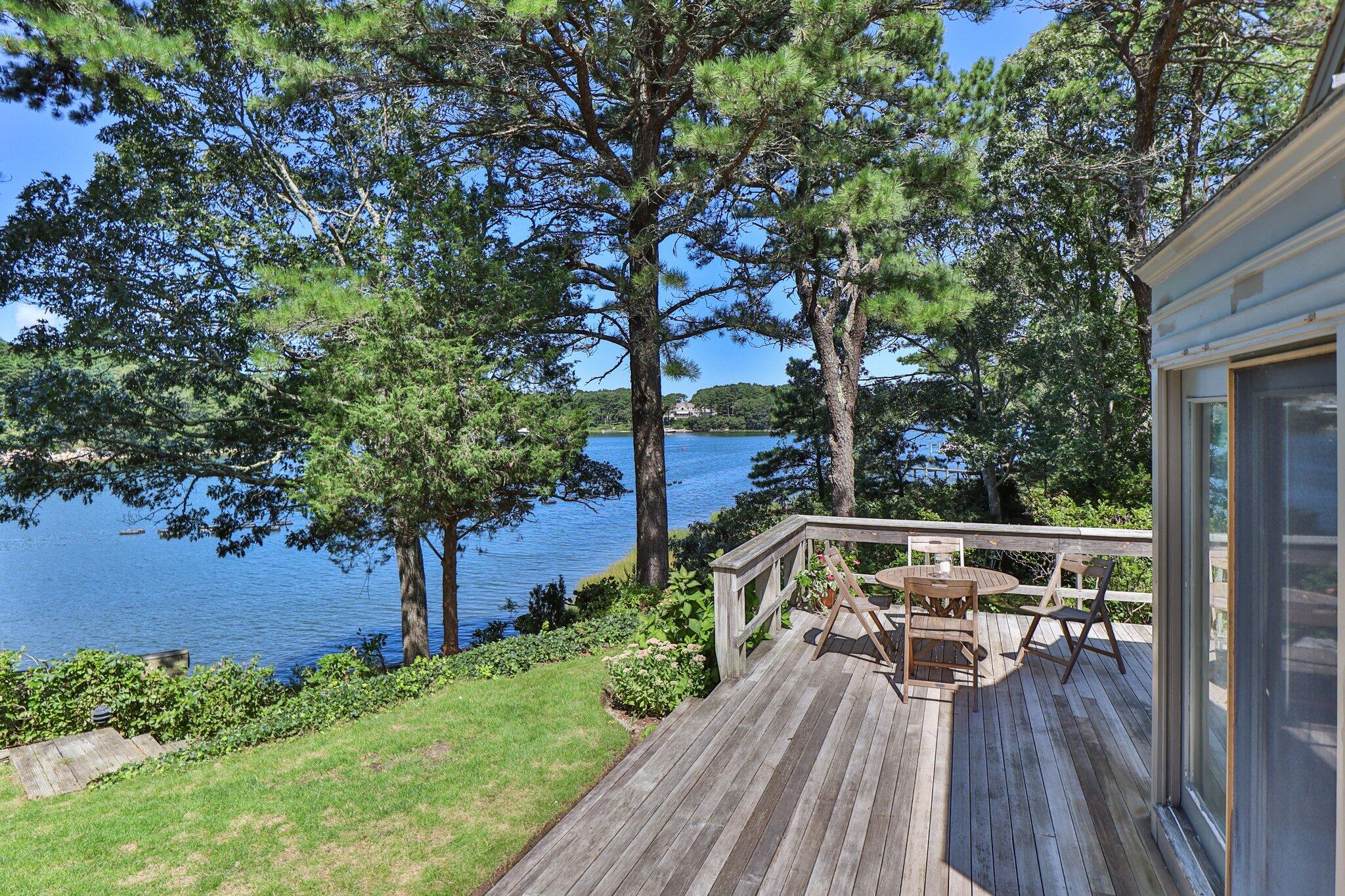 200 North Bay Road Osterville, MA 02655 - Photo 11 of 20 a view of balcony with furniture and garden
