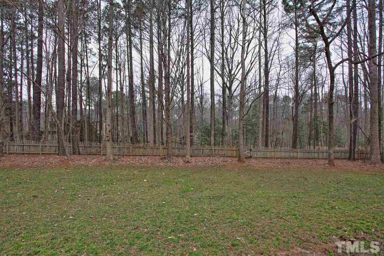 1405 Silverling Way Raleigh, NC 27613 - Photo 22 of 25 a backyard of area with trees