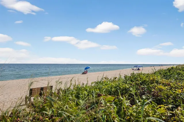 a view of beach and ocean