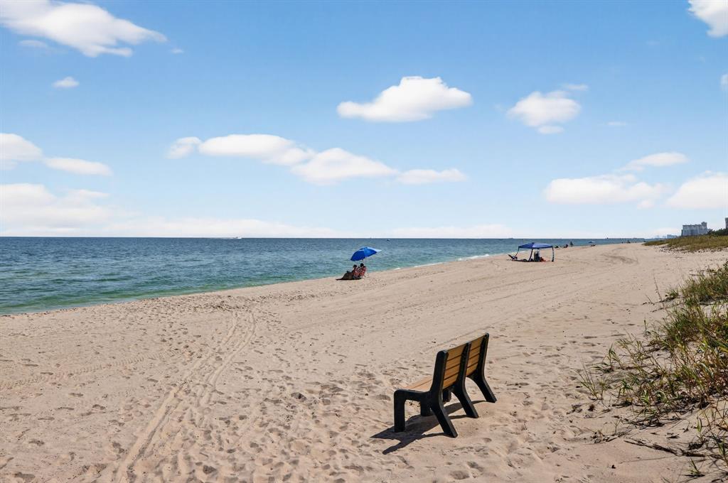 1541 South Ocean Boulevard, Unit 405 Lauderdale-by-the-Sea, FL 33062 - Photo 41 of 57 a view of ocean with beach