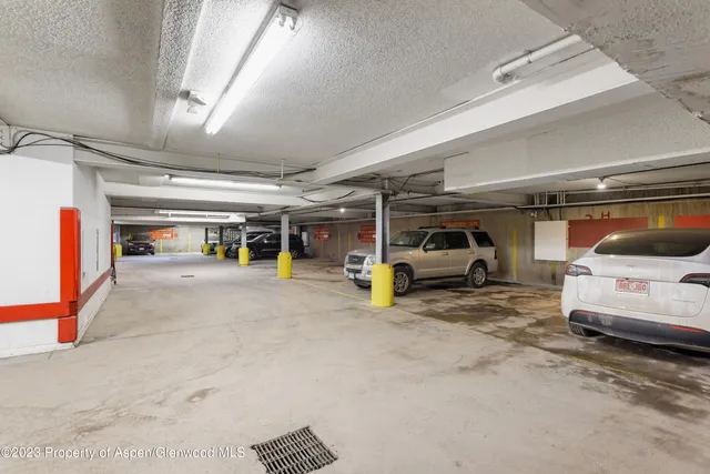 a view of parking garage