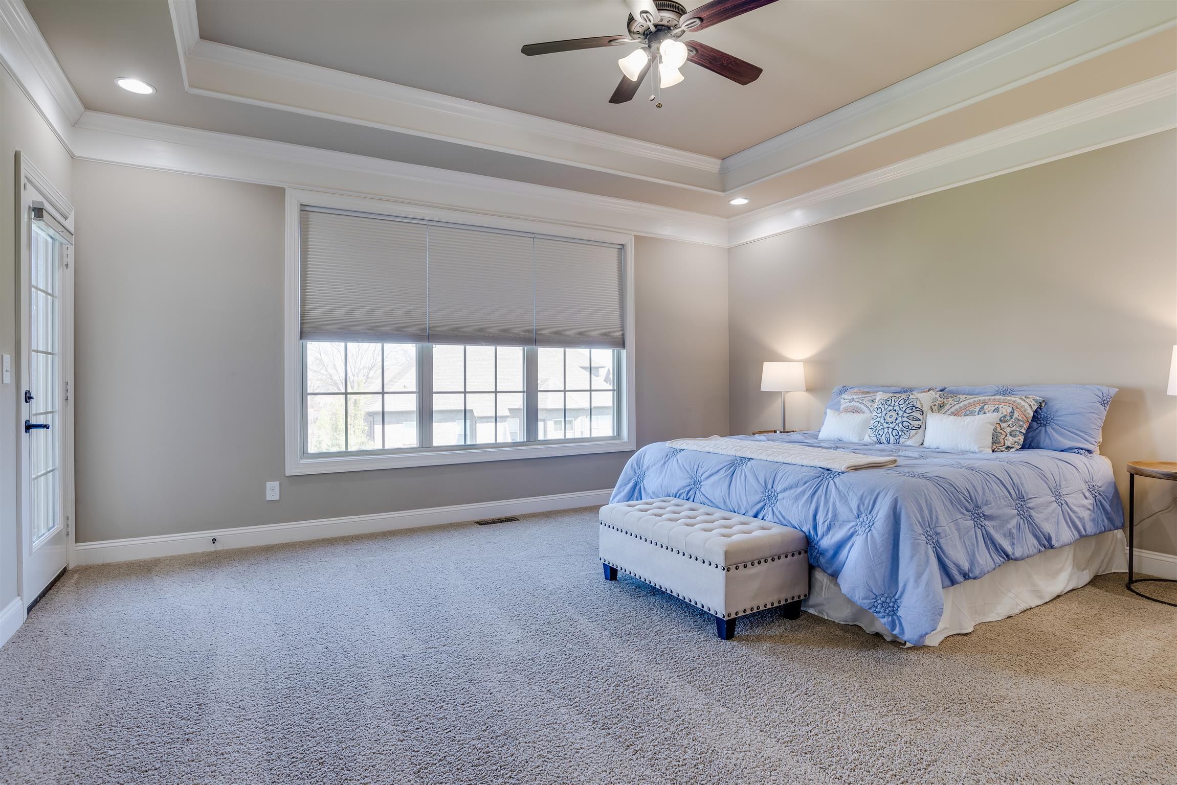 2072 Autumn Ridge Way Spring Hill, TN 37174 - Photo 15 of 30 Master Bedroom - also direct access to back porch! Trey ceiling, Canned lighting...