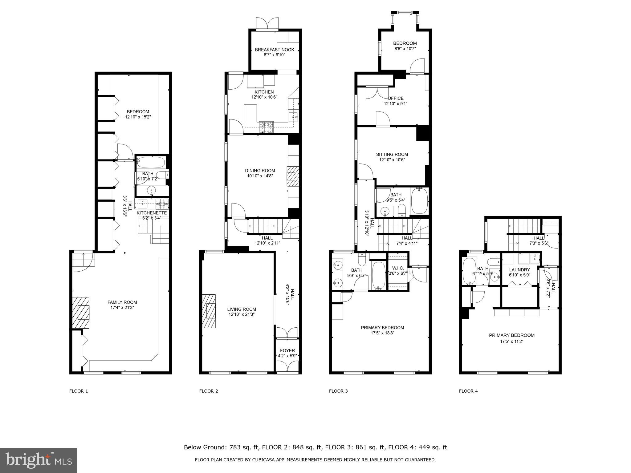 128 11th Street Southeast Washington, DC 20003 - Photo 52 of 52 Floor plan
