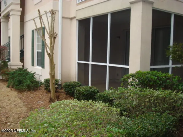 a view of a pathway in front of house