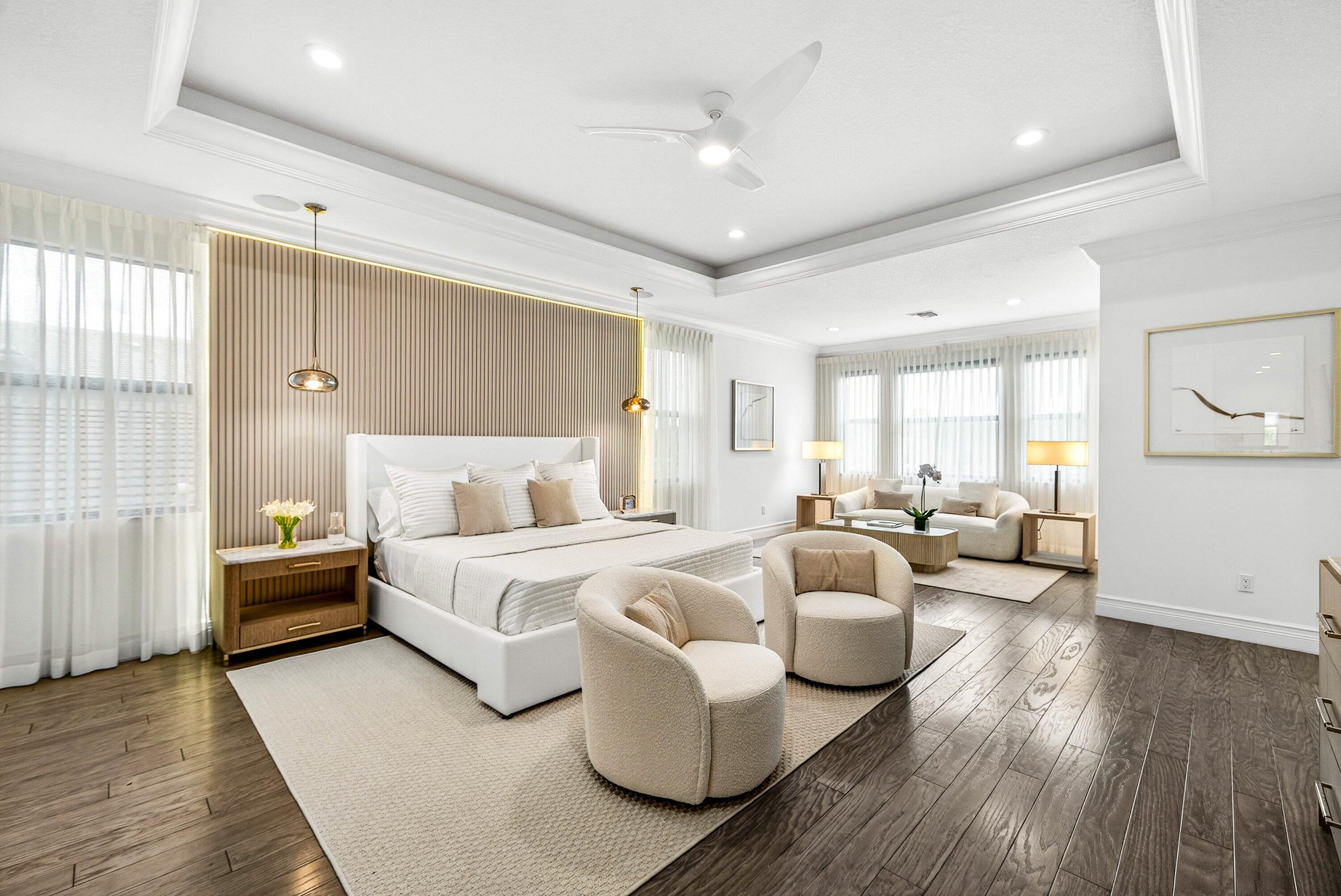 9065 Benedetta Place Boca Raton, FL 33496 - Photo 16 of 51 a bed room with bed and windows