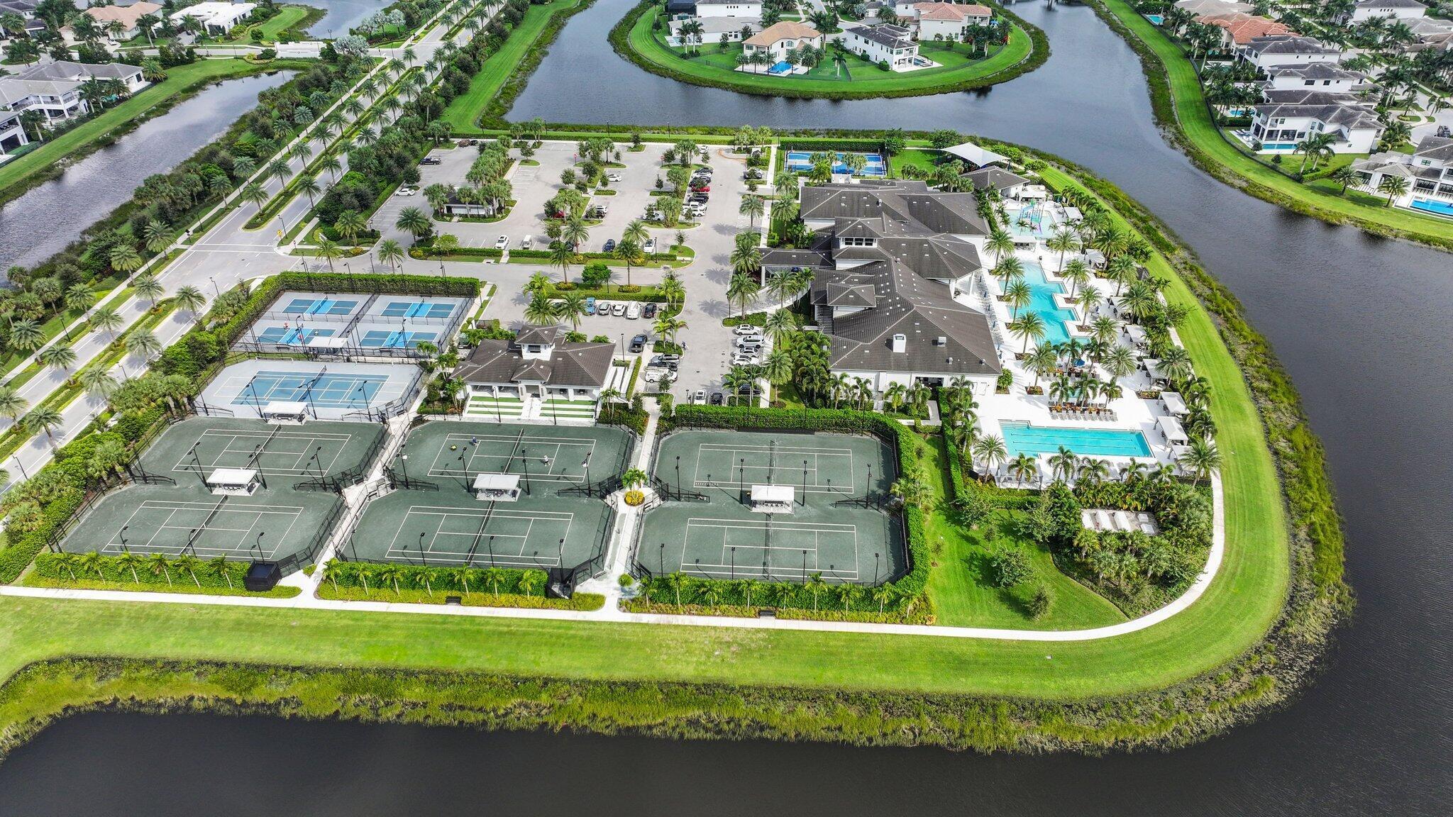 9065 Benedetta Place Boca Raton, FL 33496 - Photo 42 of 52 an aerial view of a residential houses with outdoor space and street view