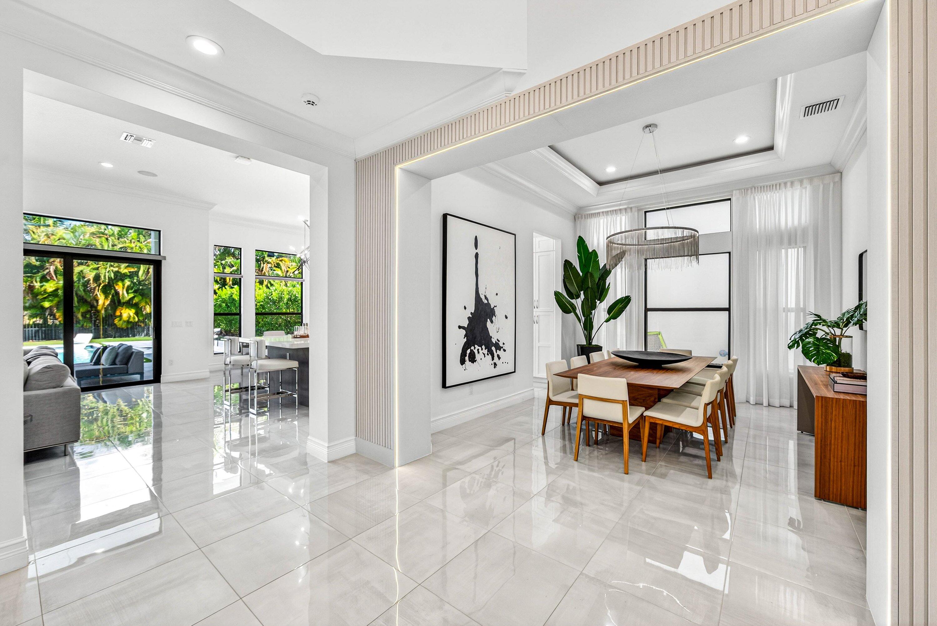 9065 Benedetta Place Boca Raton, FL 33496 - Photo 5 of 52 a view of a dining room with furniture window and outside view