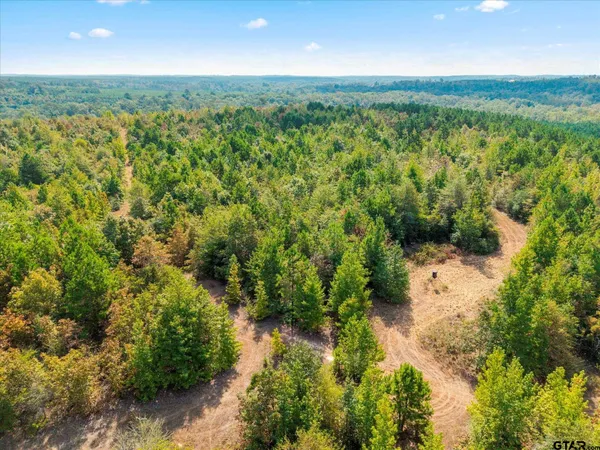 an aerial view of a residential houses with yard and swimming pool