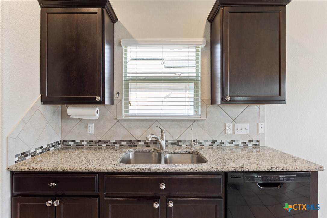 231 Druse Lane Jarrell, TX 76537 - Photo 6 of 38 a sink sitting next to a granite countertop sink