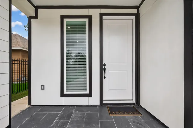 a view of front door of a house