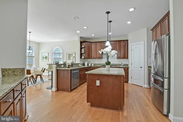 a empty closet with a wooden floor