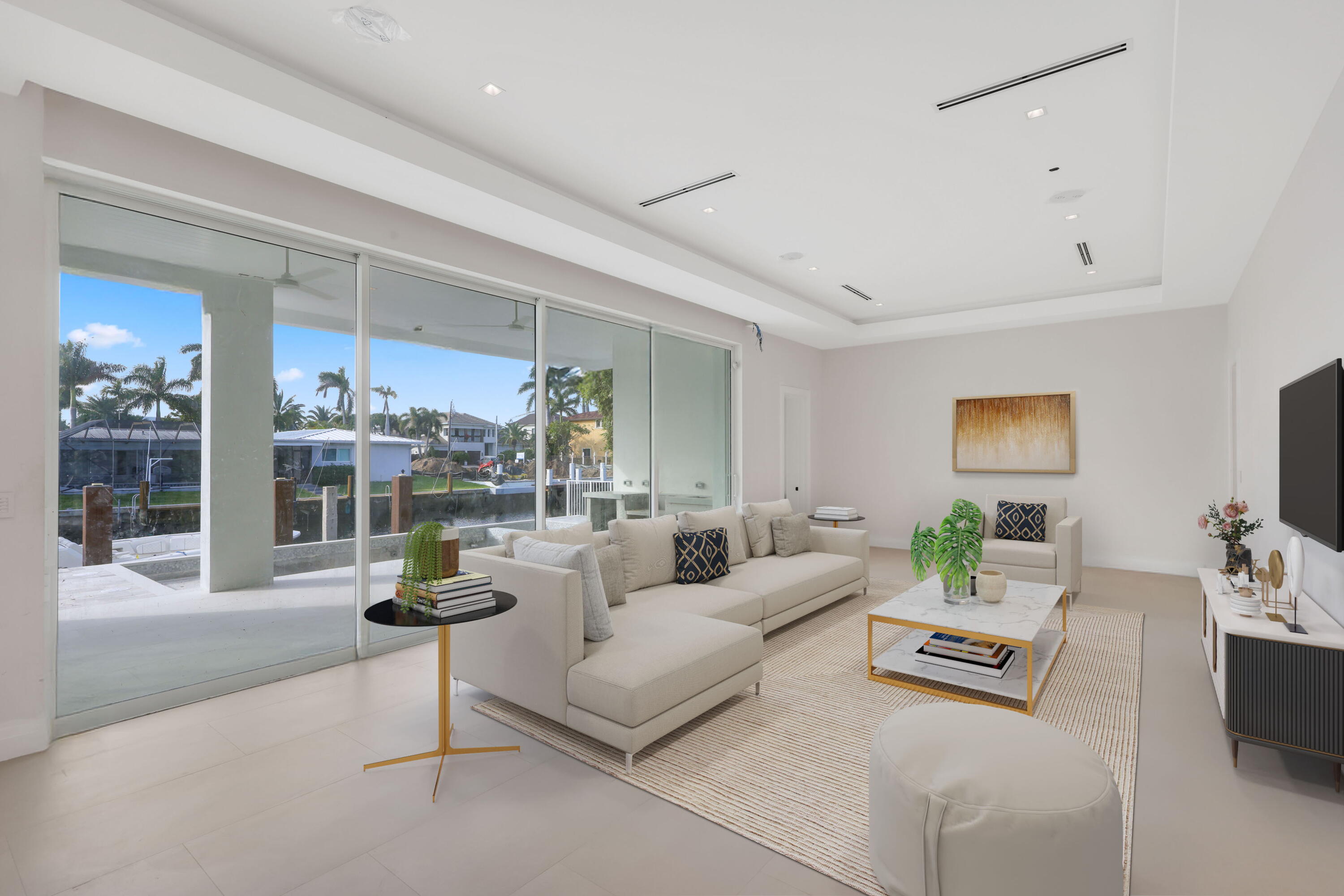 810 Northeast 70th Street Boca Raton, FL 33487 - Photo 14 of 32 a living room with furniture and view of kitchen