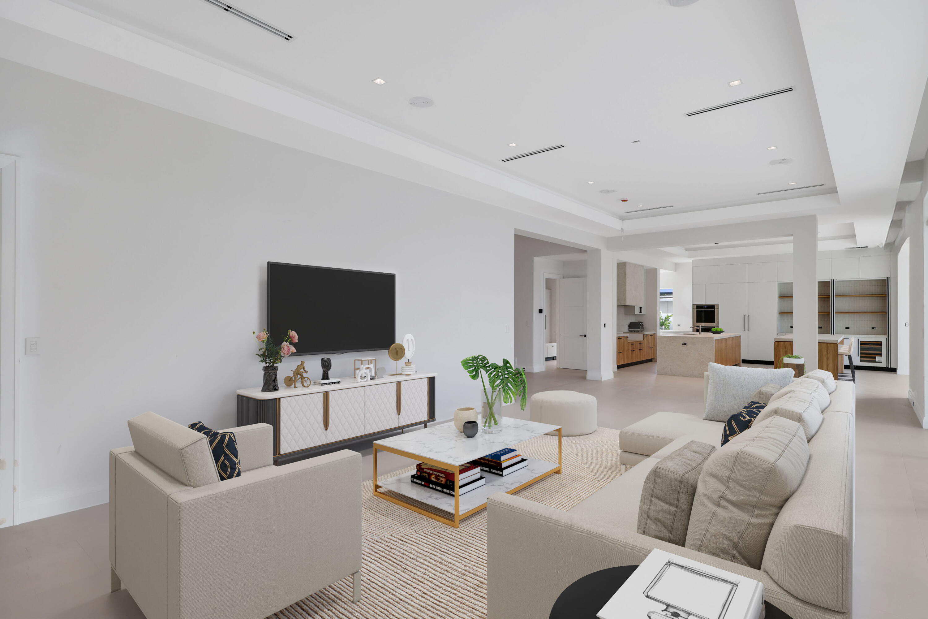 810 Northeast 70th Street Boca Raton, FL 33487 - Photo 16 of 32 a living room with furniture and a flat screen tv